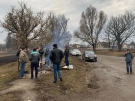 Пікет під санаторієм «Медобори»