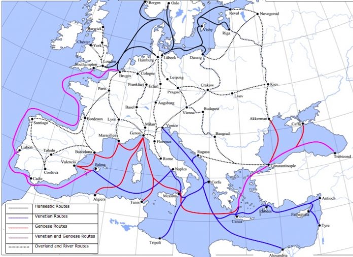 торгові-шляхи-у-європі