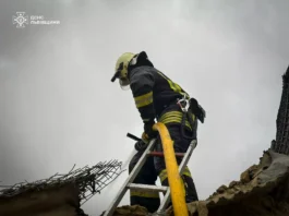 На Львівщині атаковано енергооб’єкт, у Шептицькому районі пожежа через падіння уламків