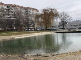 В озері на вул. Панча знову падає рівень води